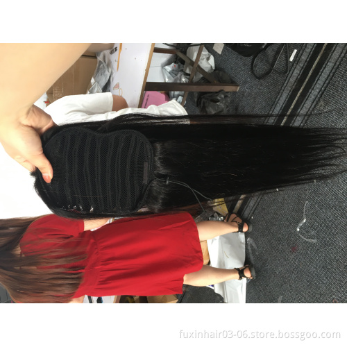 Drawstring Ponytail Black Hair Curly Human Hair Ponytail Extension Human Hair Ponytails for Black Brazilian Women Wig Long